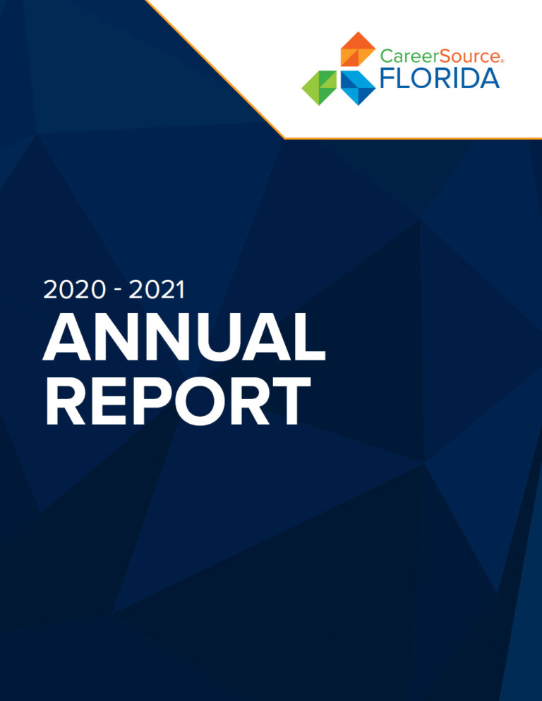 CareerSource Florida Annual Report 20202021 CareerSource Florida